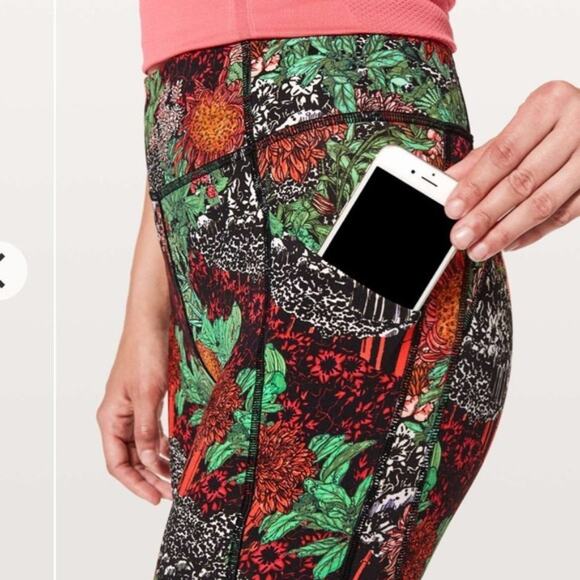 Lululemon Time to Sweat Crop Zen Garden Athleisure Workout Activewear 4 - Picture 3 of 15